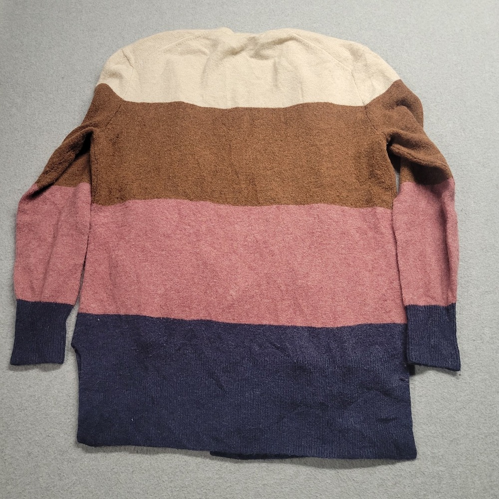 Madewell Kent Striped Cardigan Sweater in Coziest Yarn Colorblock Alpaca Blend S - Picture 8 of 8